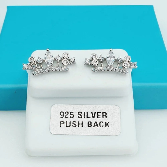 "925 Sterling Silver CZ Beautiful Earrings for Women, 1USPAR4228 - Picture 1 of 11